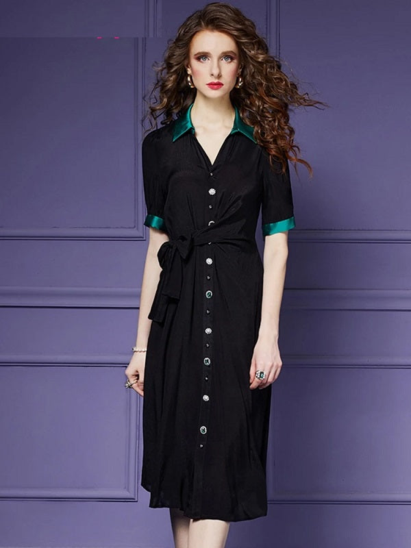 Elegant Chiffon V-Neck Designer Cocktail Party Dress