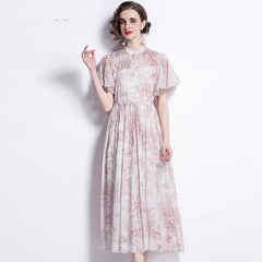Elegant Cotton A-Line Vintage Party Dress