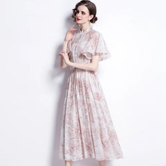 Elegant Cotton A-Line Vintage Party Dress