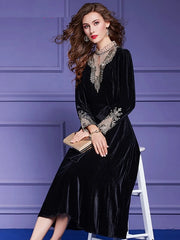 Elegant Embroidery High Quality Cocktail Party Dress