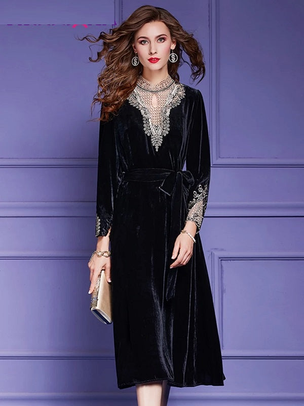 Elegant Embroidery High Quality Cocktail Party Dress