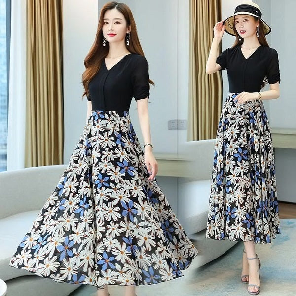 Elegant Bodycon Casual Chiffon Dress