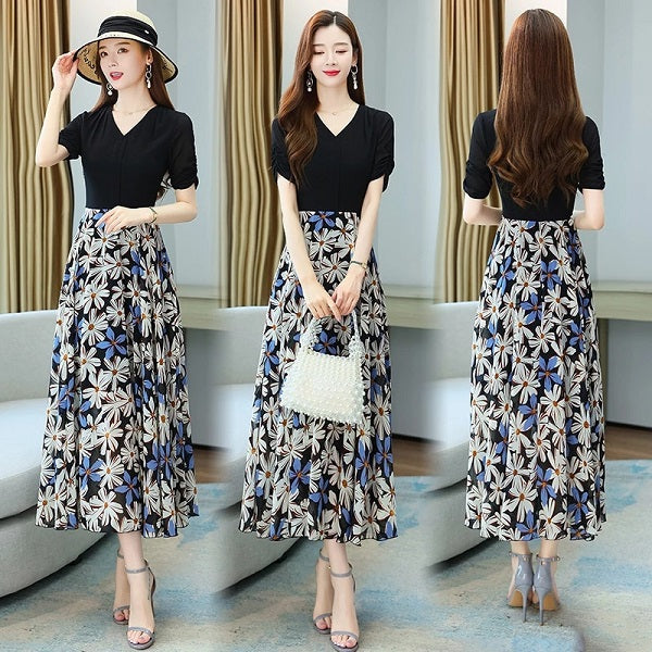Elegant Bodycon Casual Chiffon Dress