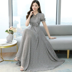 Elegant Floral Chiffon Beach Dress Bodycon Party dress