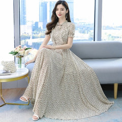 Elegant Floral Chiffon Beach Dress Bodycon Party dress
