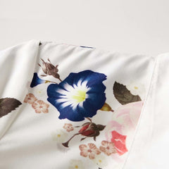 Elegant Flower Print Single-Breasted Maxi Dress