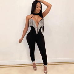 Elegant Halter Sleeveless Casual Bodysuit