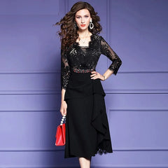 Elegant High Quality Long Cocktail Party Dress