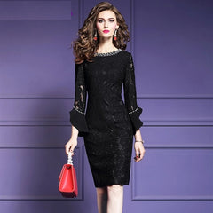 Elegant High Quality Vintage Lace Party Dress