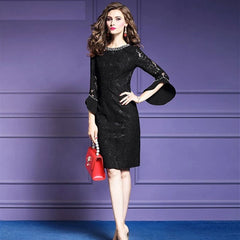 Elegant High Quality Vintage Lace Party Dress
