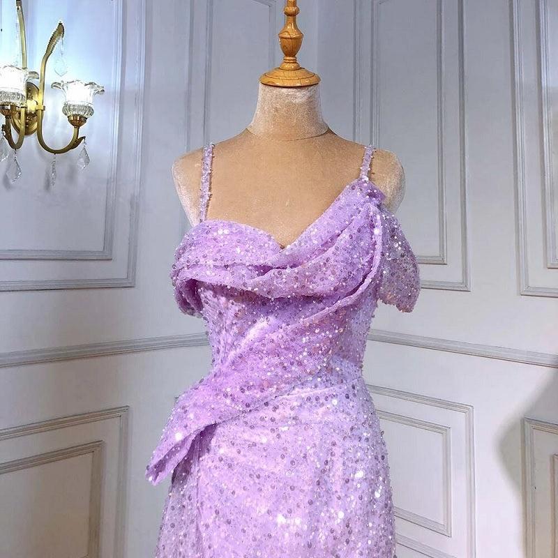 Elegant High Split Mermaid Evening Dresses