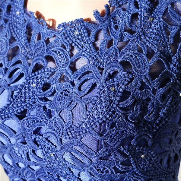 Elegant Lace Cocktail Knee Length Short Prom Dress Formal Party Gown