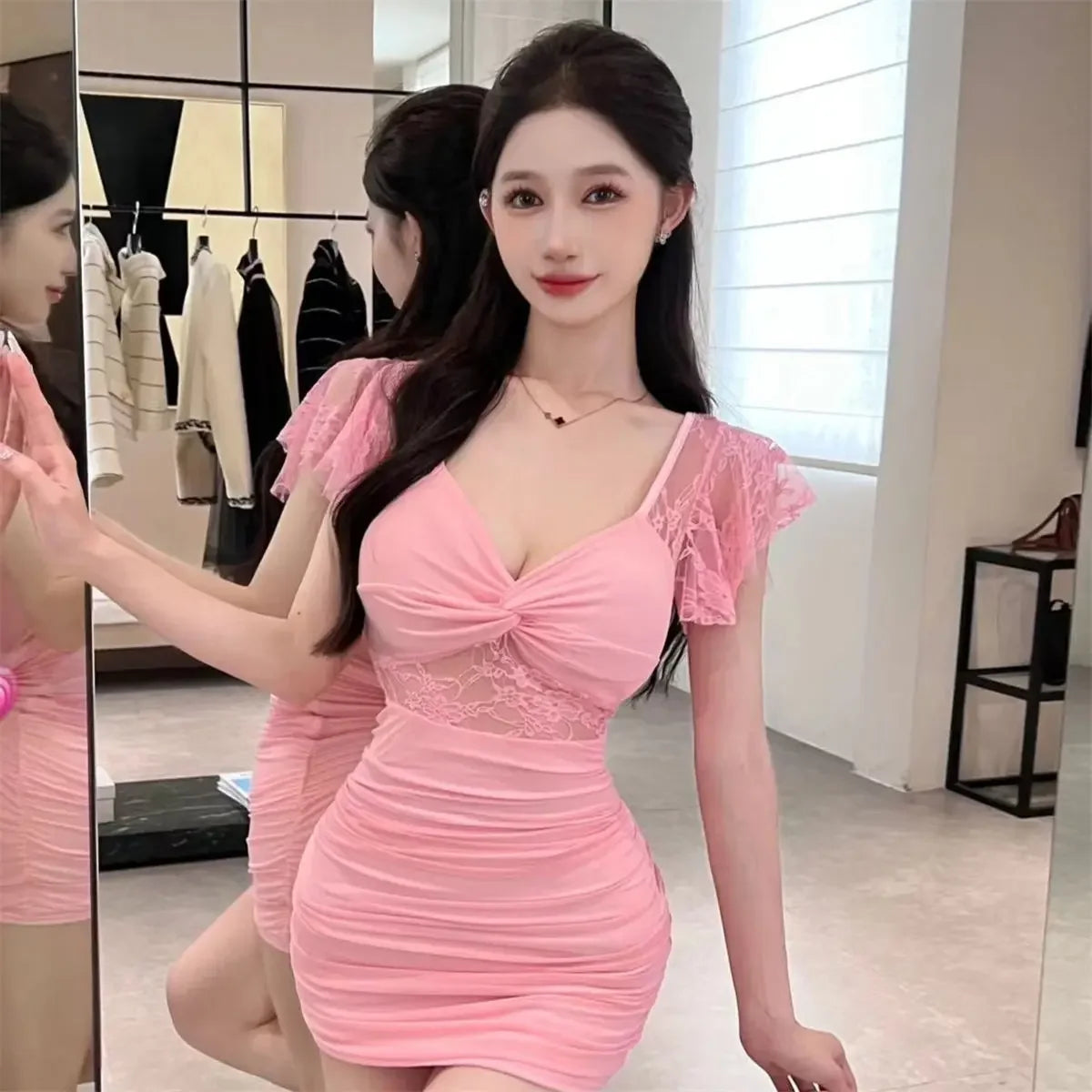 Elegant Lace Corset A Line Party High Quality Luxury Coquette Bodycon Mini Dress