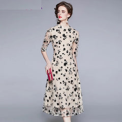 Elegant Lace High Quality Vintage Party Dress