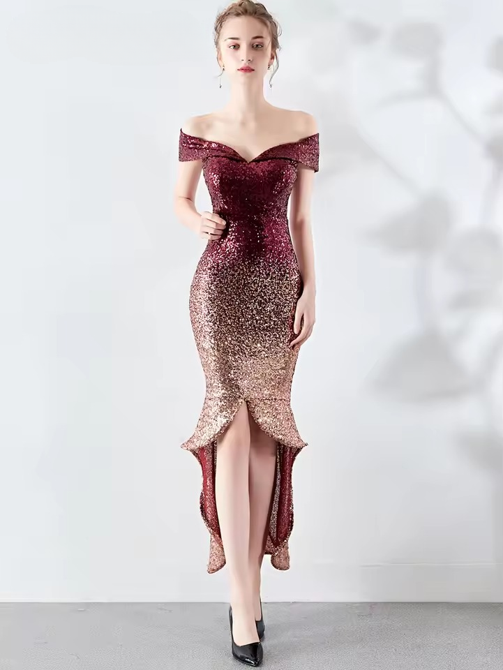 Elegant Luxury Backless Sequin Birthday Maxi Dress