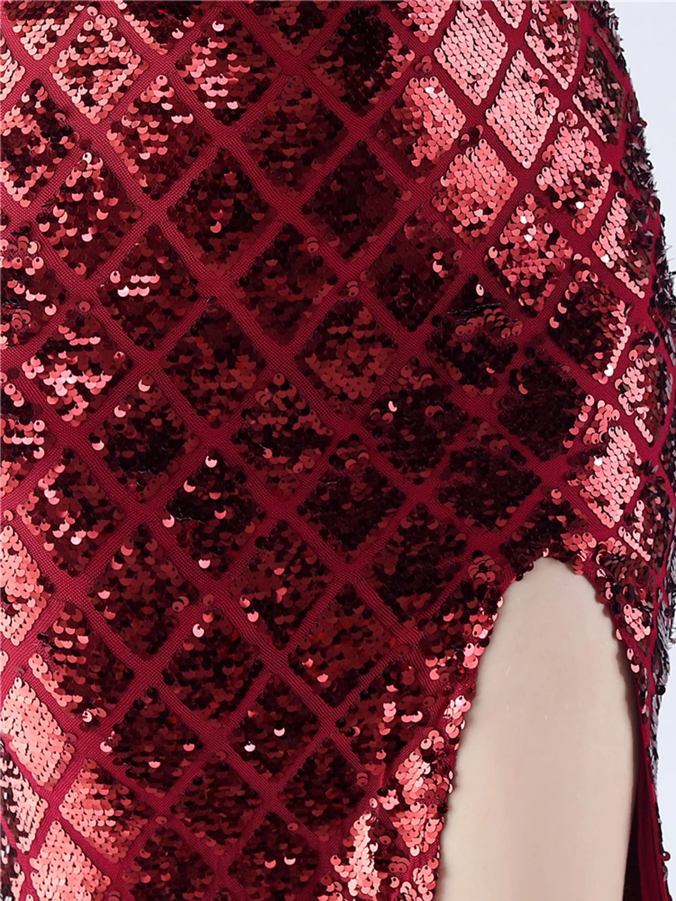 Elegant Luxury Backless Sequin Bodycon Party Prom Long Maxi Dress