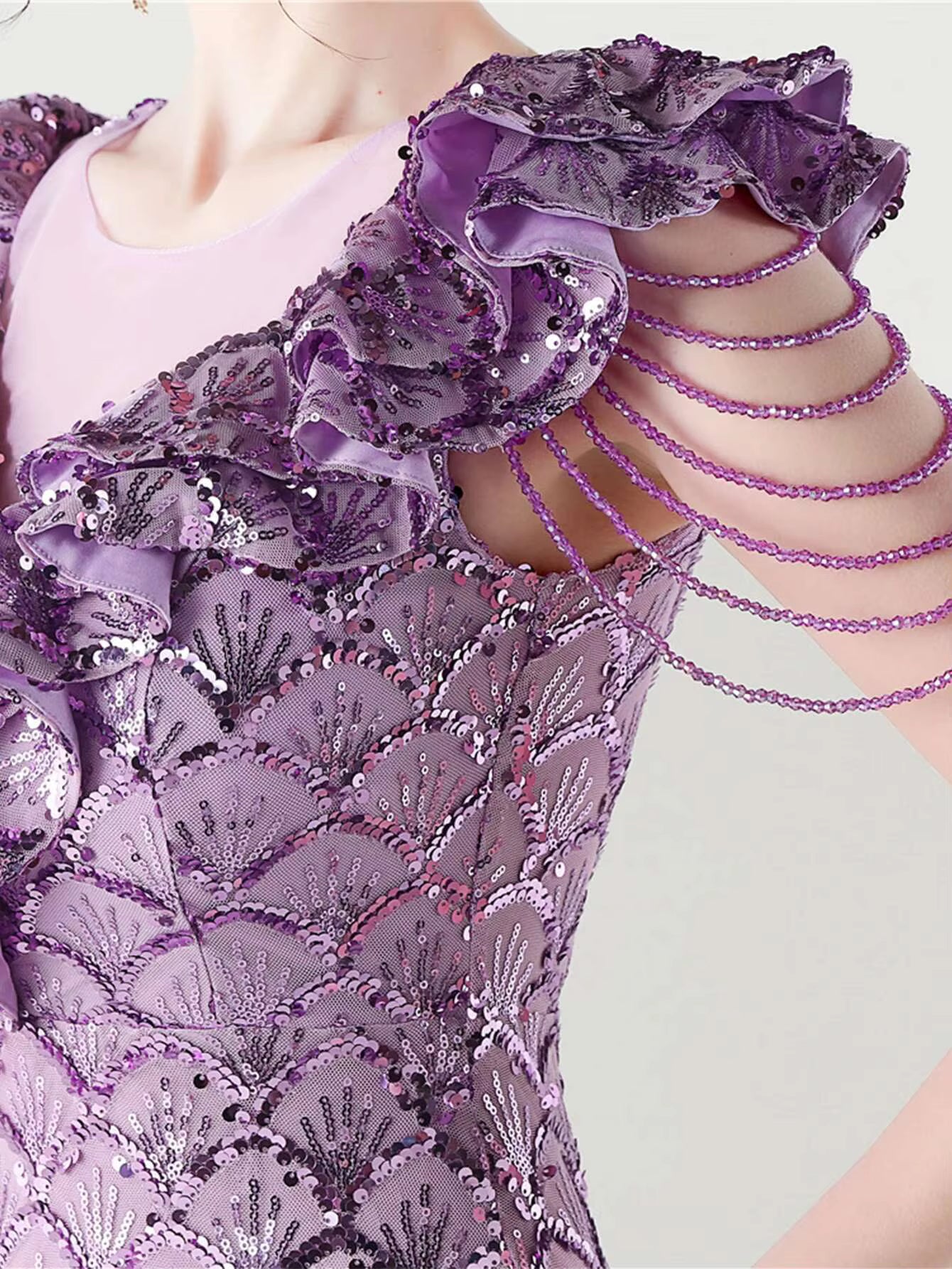 Luxury Solid Backless V-Neck Sequin zipper Party sleeveless Long Maxi Dresses