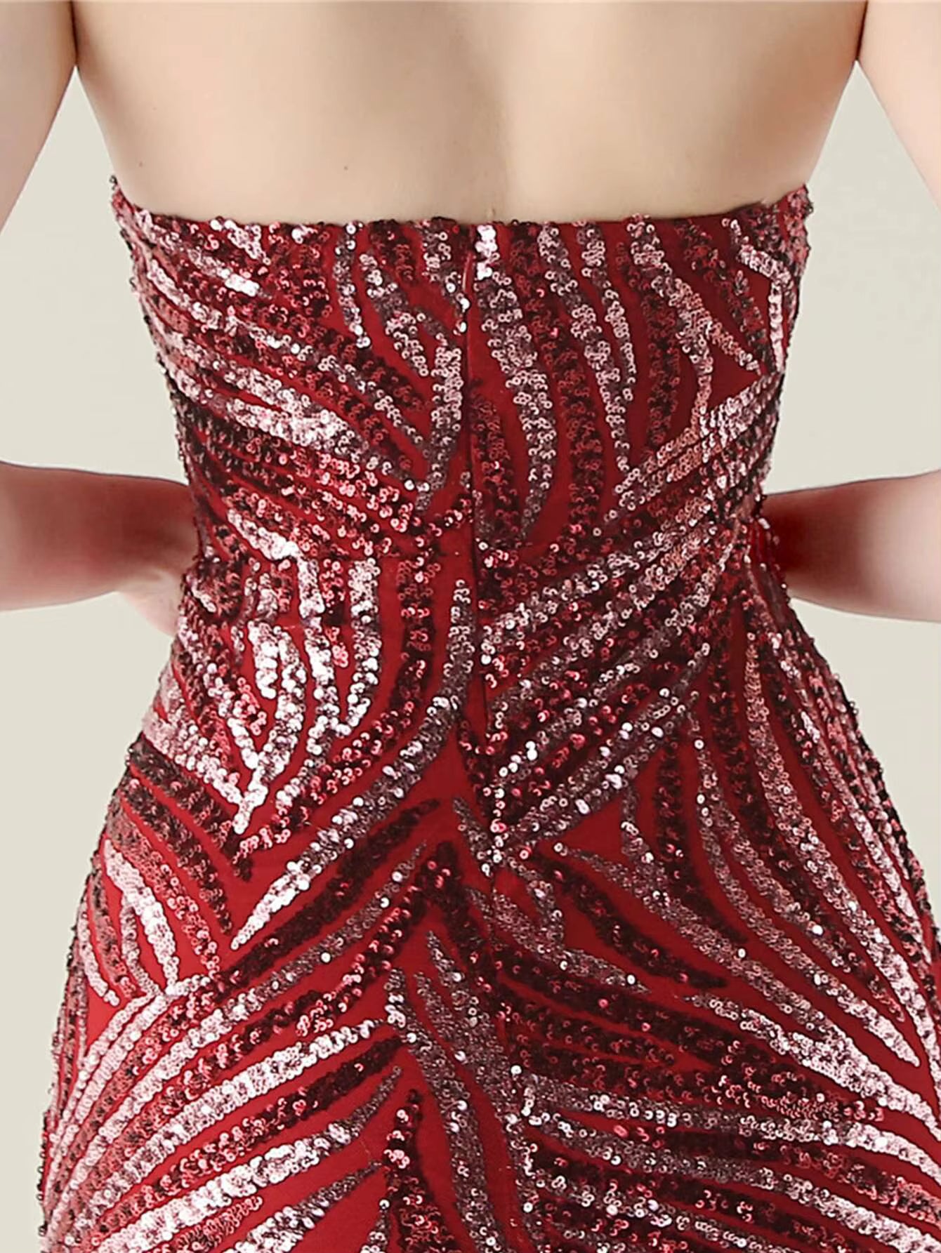 Elegant Luxury Rhinestone Backless Sequin Evening Party Long Maxi Dresses