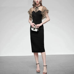 Elegant Mesh High Quality Vintage Party Dress