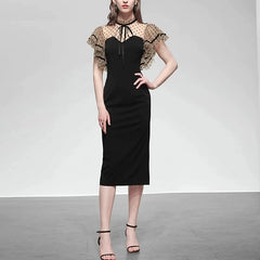 Elegant Mesh High Quality Vintage Party Dress
