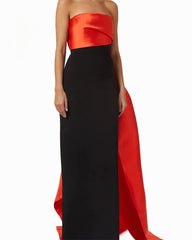 Elegant Party Luxury Customized Vestidos De Strapless Prom Maxi Dresses