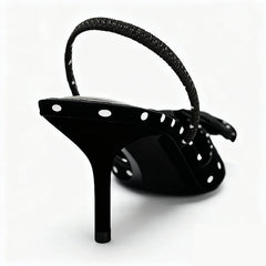 Elegant Polka Dot Designer Pumps Pointed Toe High Heel