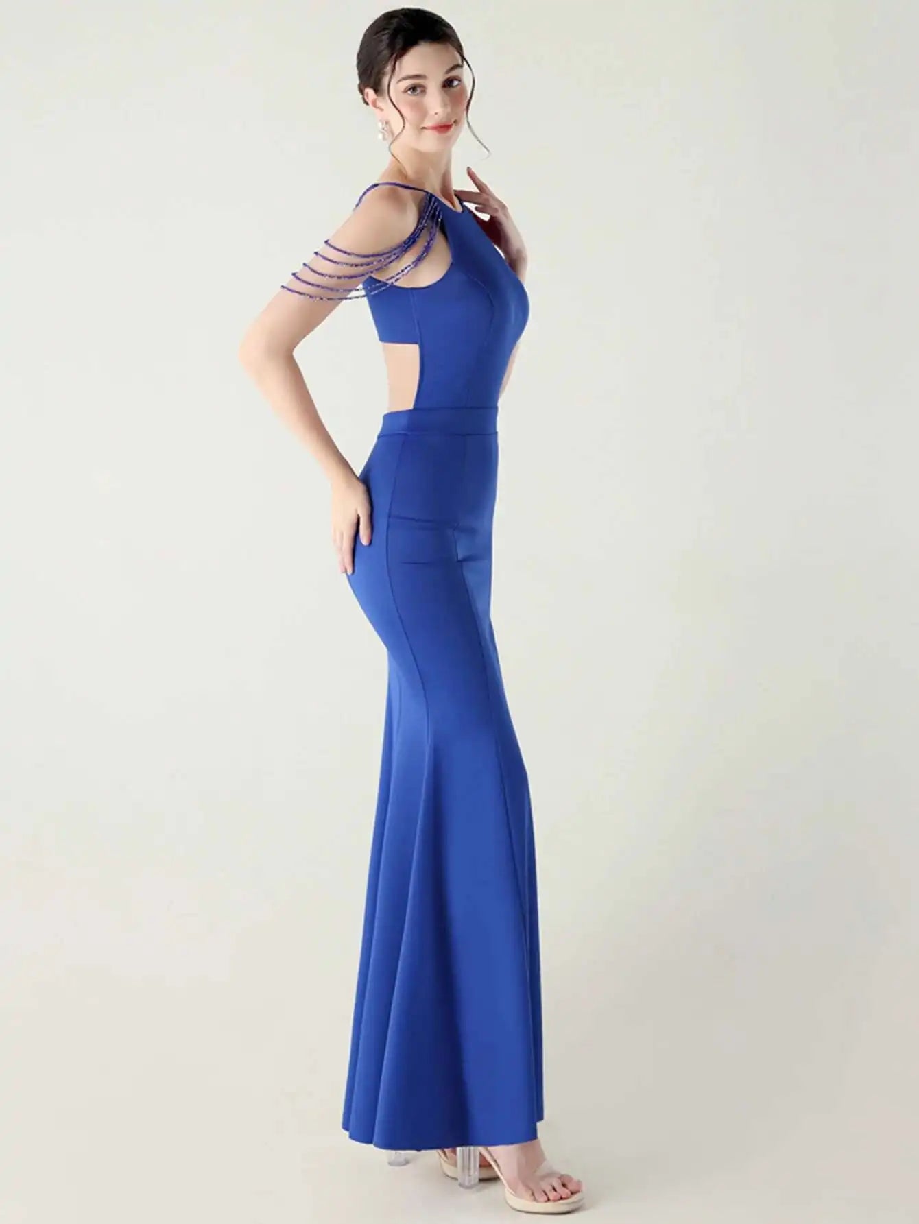 Elegant Rhinestone Birthday Party Luxury Prom Evening Dresses