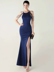 Elegant Rhinestone Birthday Party Luxury Prom Evening Dresses