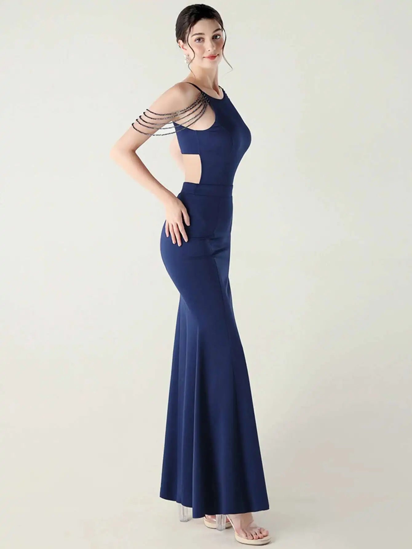 Elegant Rhinestone Birthday Party Luxury Prom Evening Dresses