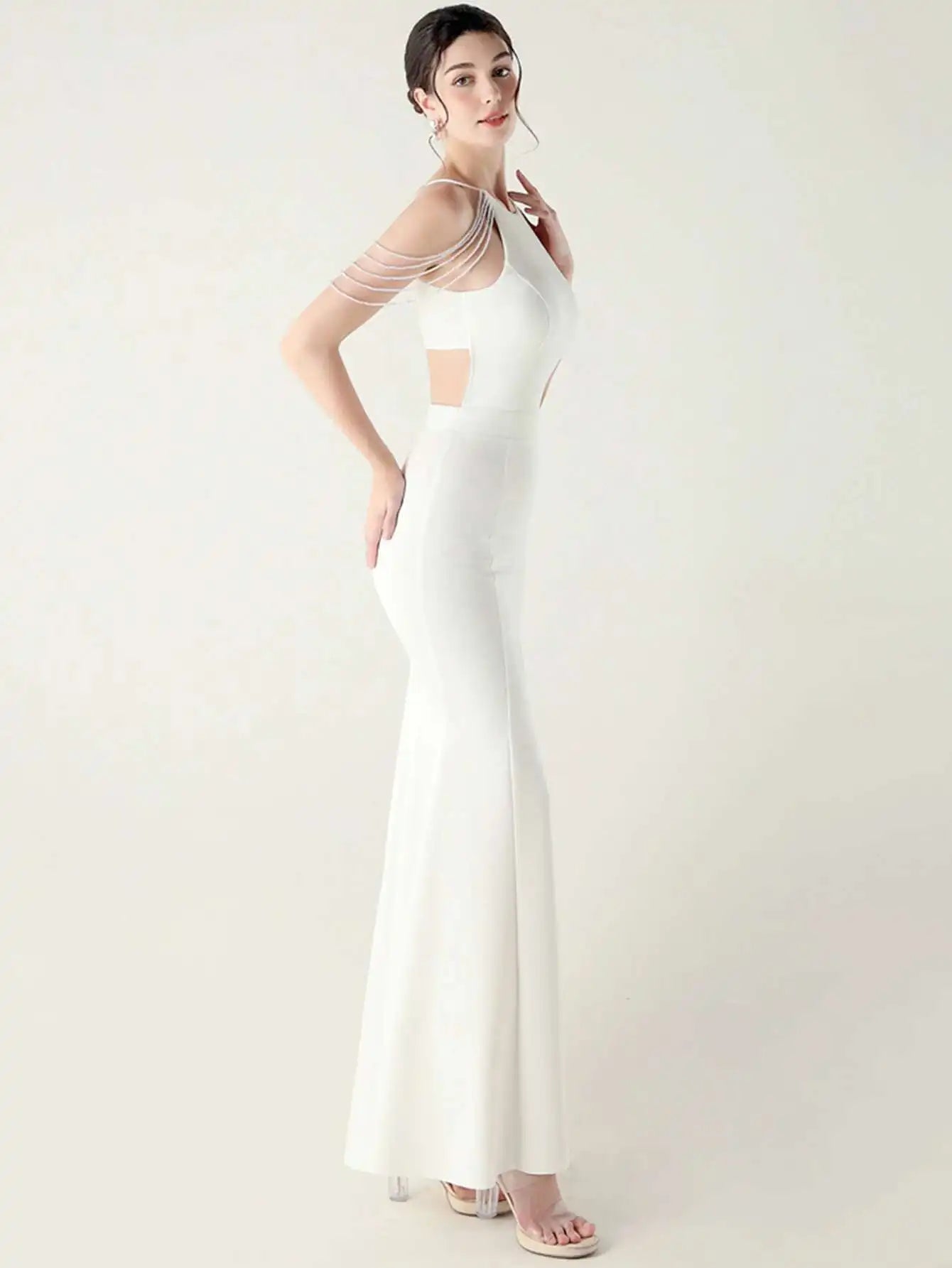 Elegant Rhinestone Birthday Party Luxury Prom Evening Dresses