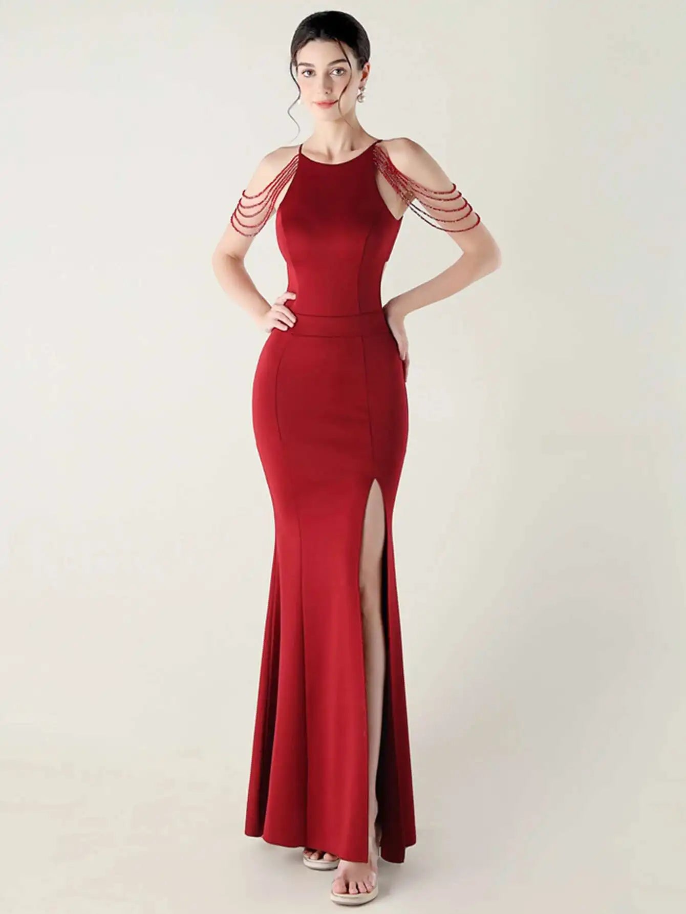 Elegant Rhinestone Birthday Party Luxury Prom Evening Dresses