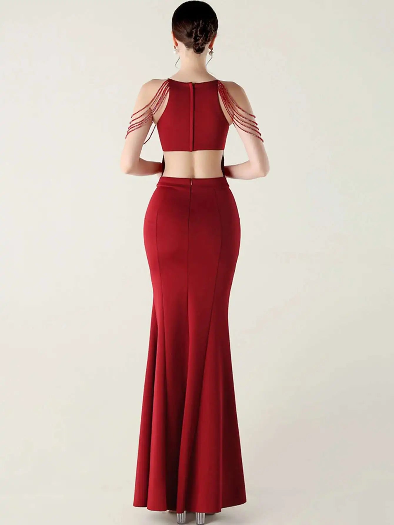 Elegant Rhinestone Birthday Party Luxury Prom Evening Dresses