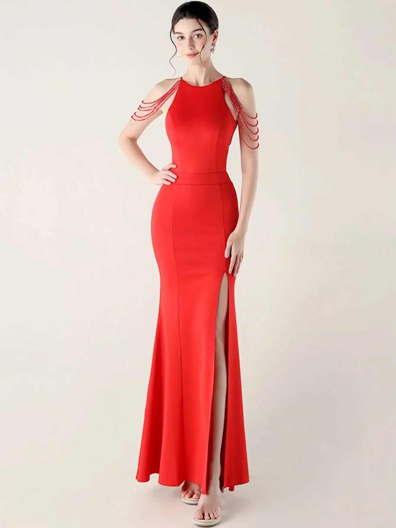 Elegant Rhinestone Birthday Party Luxury Prom Evening Dresses