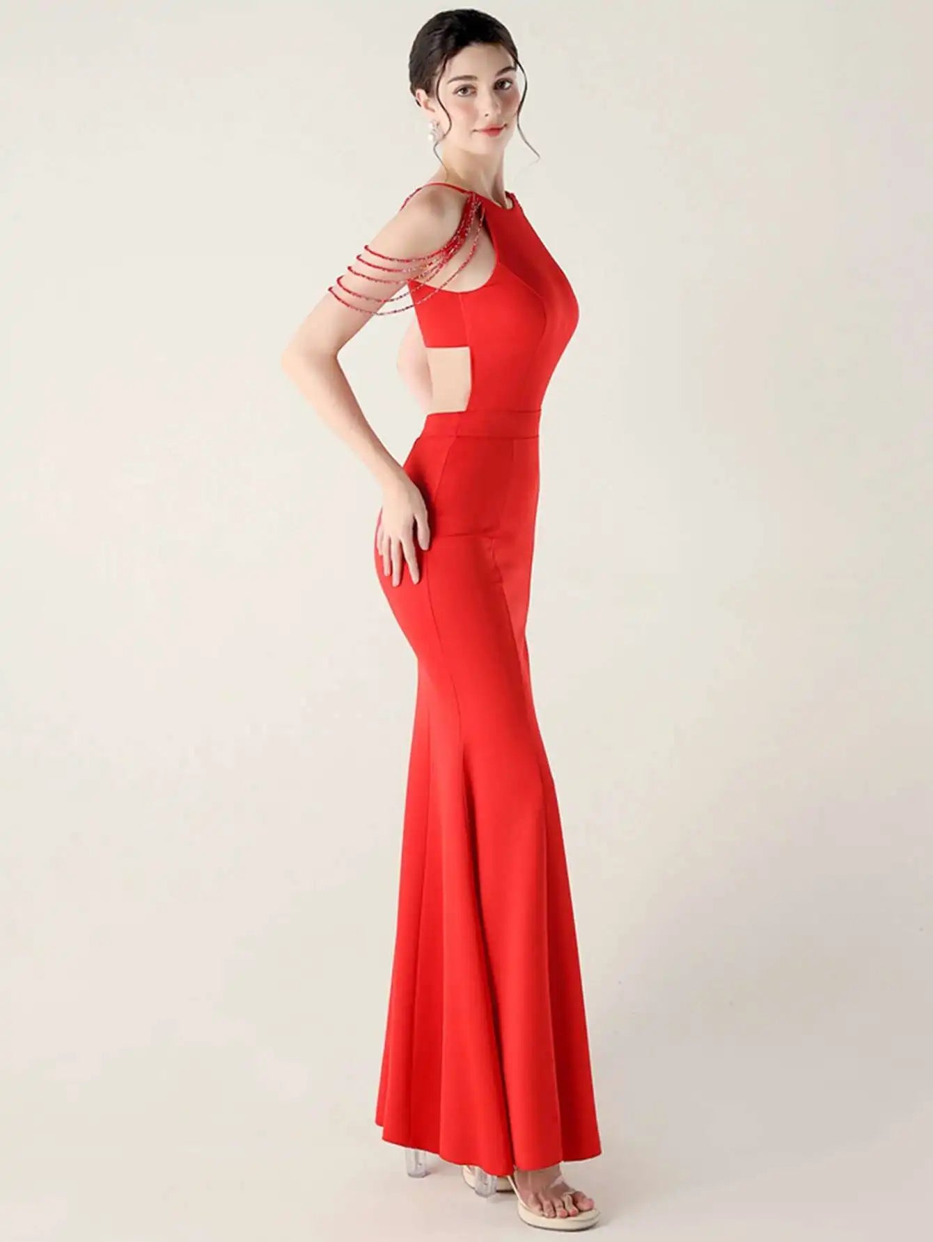 Elegant Rhinestone Birthday Party Luxury Prom Evening Dresses