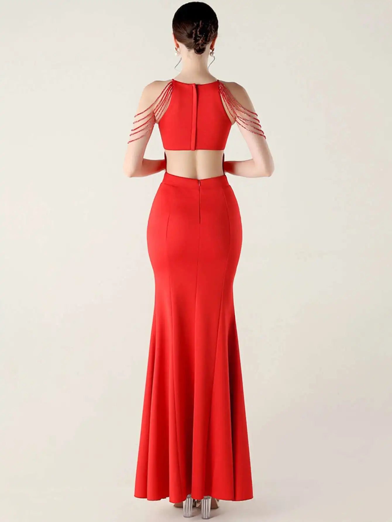 Elegant Rhinestone Birthday Party Luxury Prom Evening Dresses