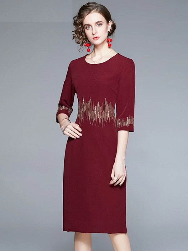 Elegant Sequin High Quality Party Dress
