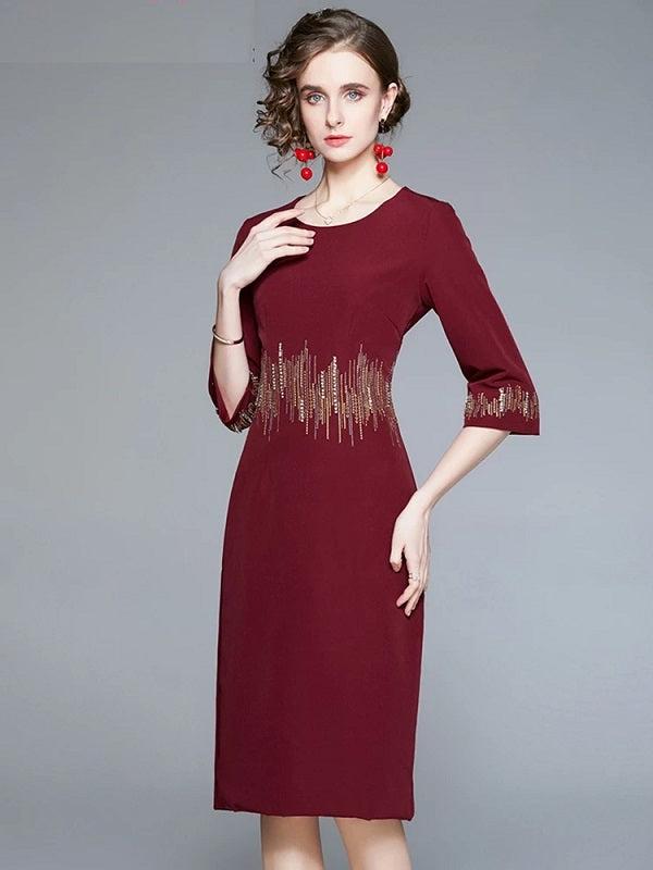 Elegant Sequin High Quality Party Dress