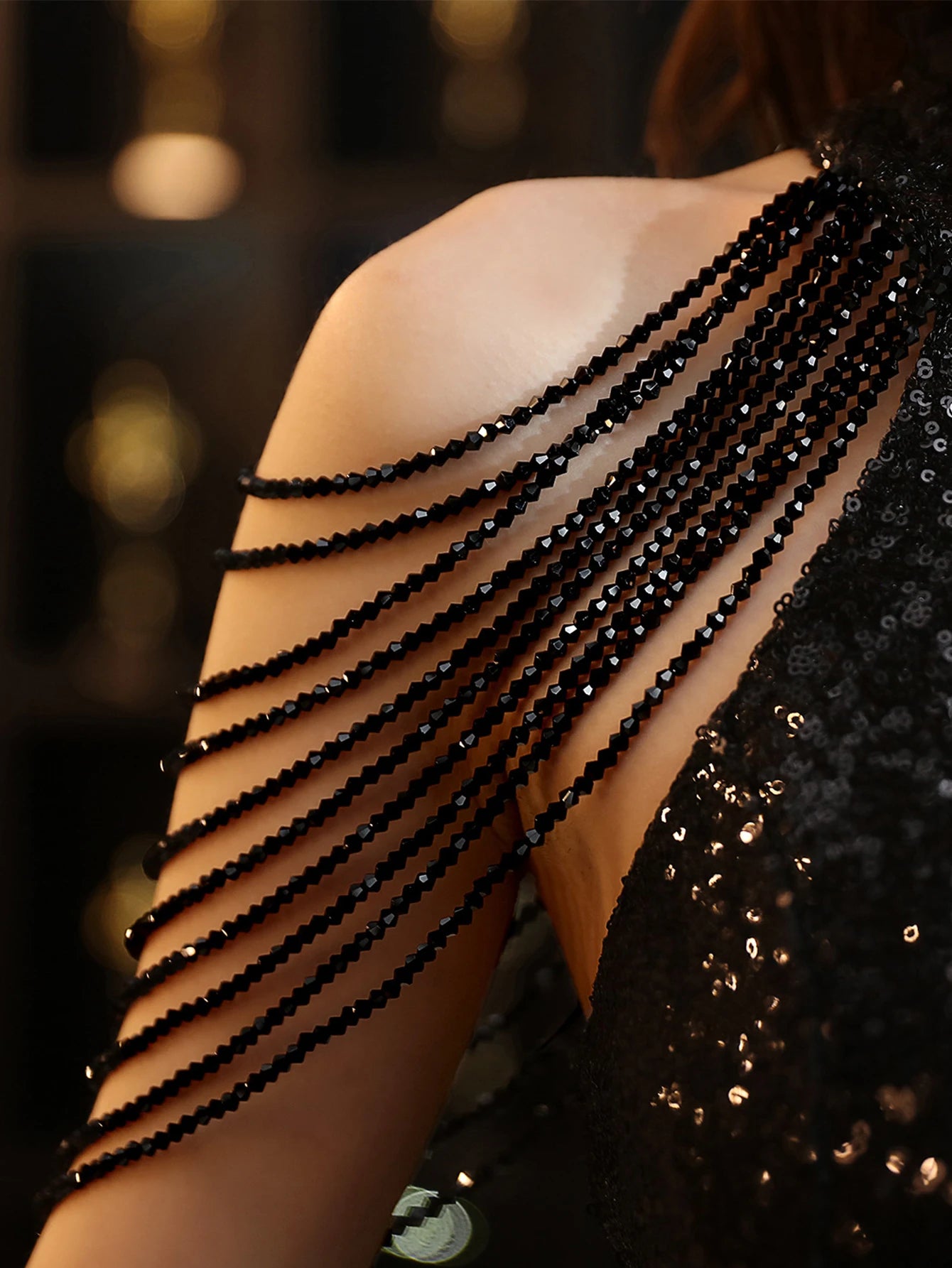 Elegant Sequin Medium Stretch Birthday Prom Long Maxi Dress