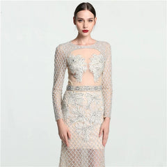 Elegant Mermaid Tulle Evening Party Dress