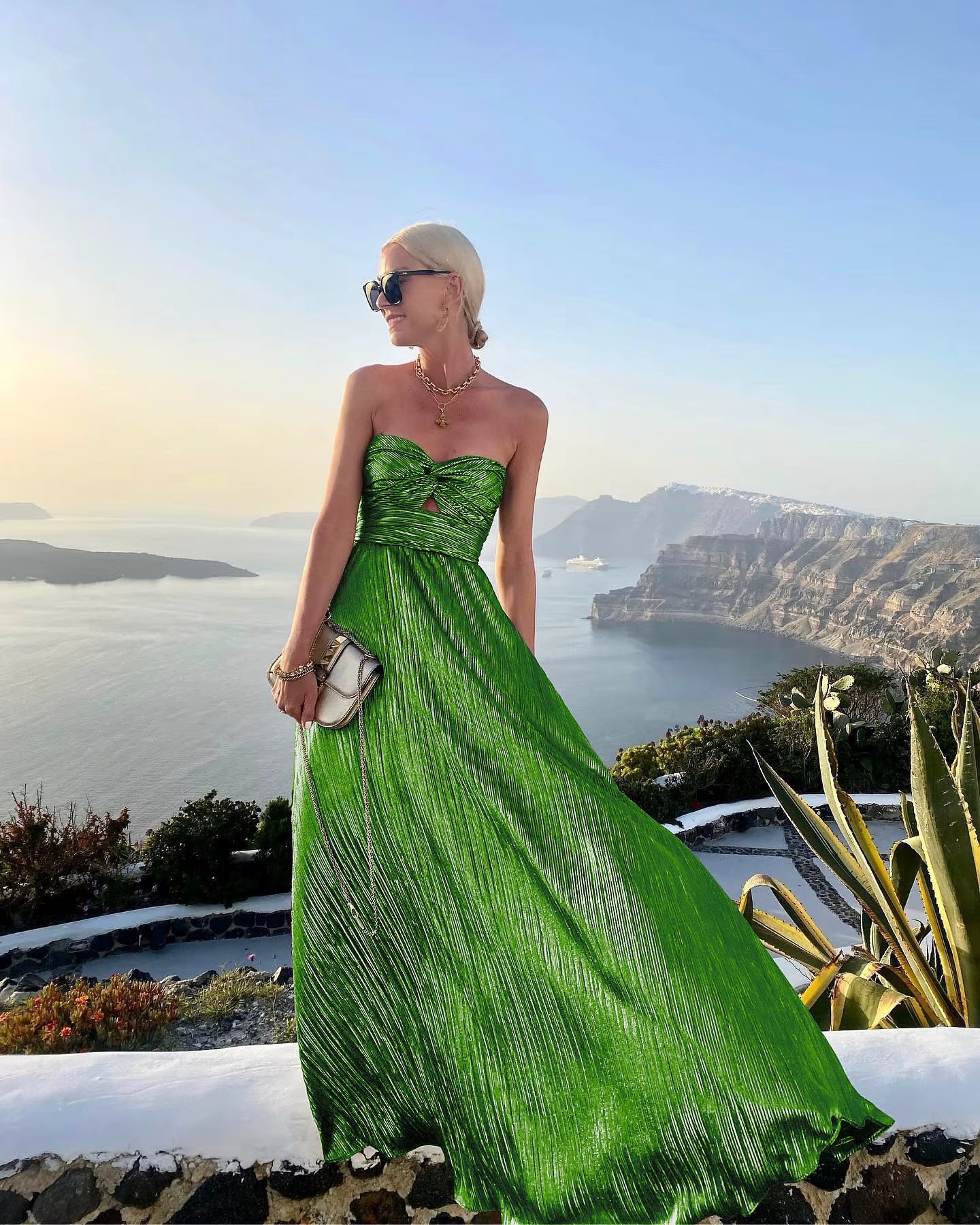 Elegant Sleeveless A-Line Twist Strapless Hollow Out Evening Long Maxi Dress