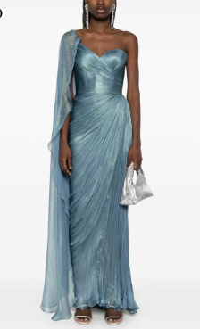 Elegant Sleeveless Chiffon Off The Shoulder Sweetheart Shiny Evening Maxi Dress
