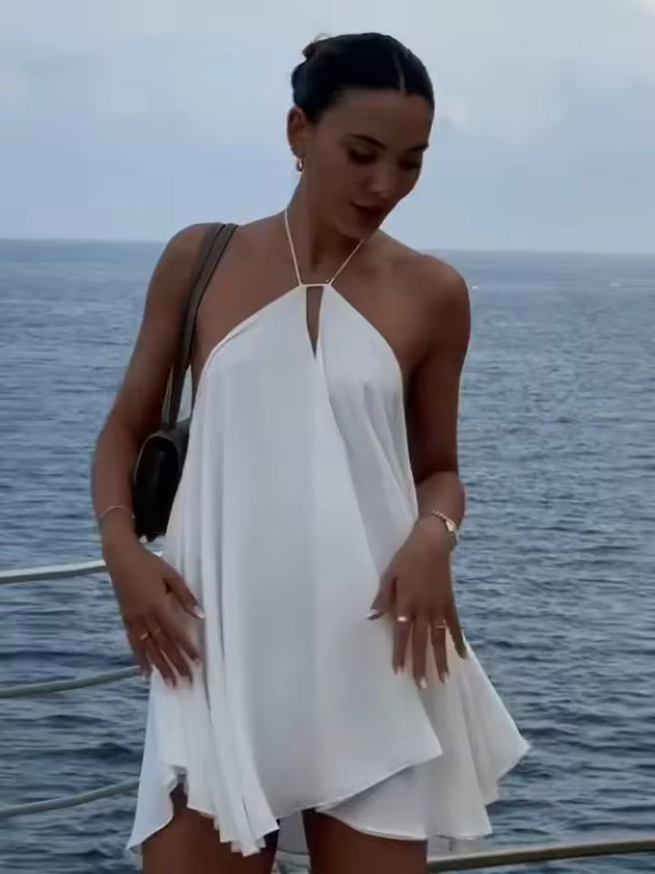Elegant Sleeveless Hollow Out Backless High Street Lady Party Off Shoulder Dresses