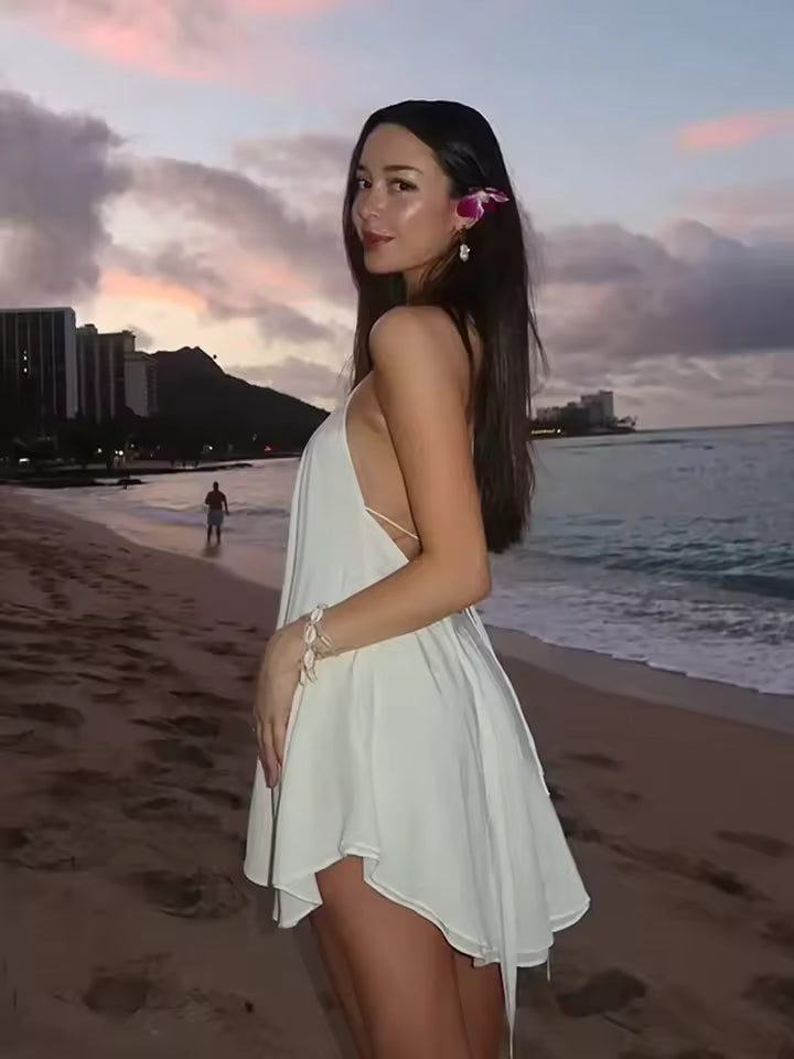 Elegant Sleeveless Hollow Out Backless High Street Lady Party Off Shoulder Dresses