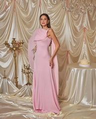 Elegant Sleeveless Patchwork Backless Irregular Party Club Ribbon Scarf Long Dress