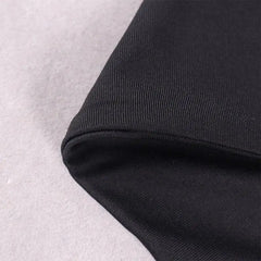 Elegant Solid Hollow O-Neck Long Sleeve Party Club Skinny Mini Dress