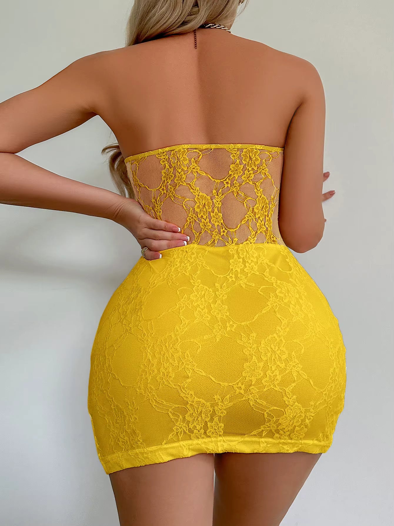 Elegant Strapless Baby dolls Club Party Hip Package Skirt Mini Dress
