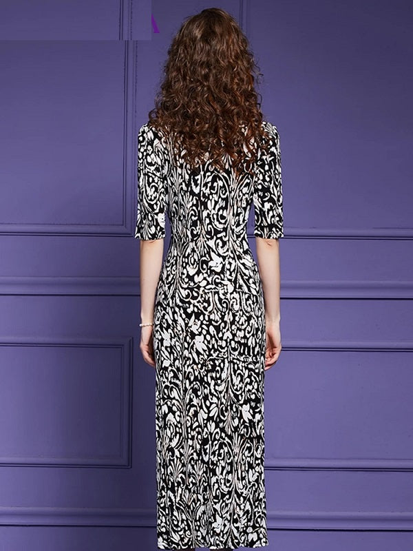 Elegant V-Neck Pencil Dress