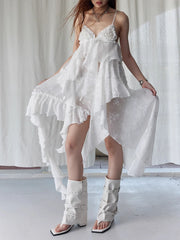 Elegant V Neck Sleeveless High Waist Temperament Minimalist Dress