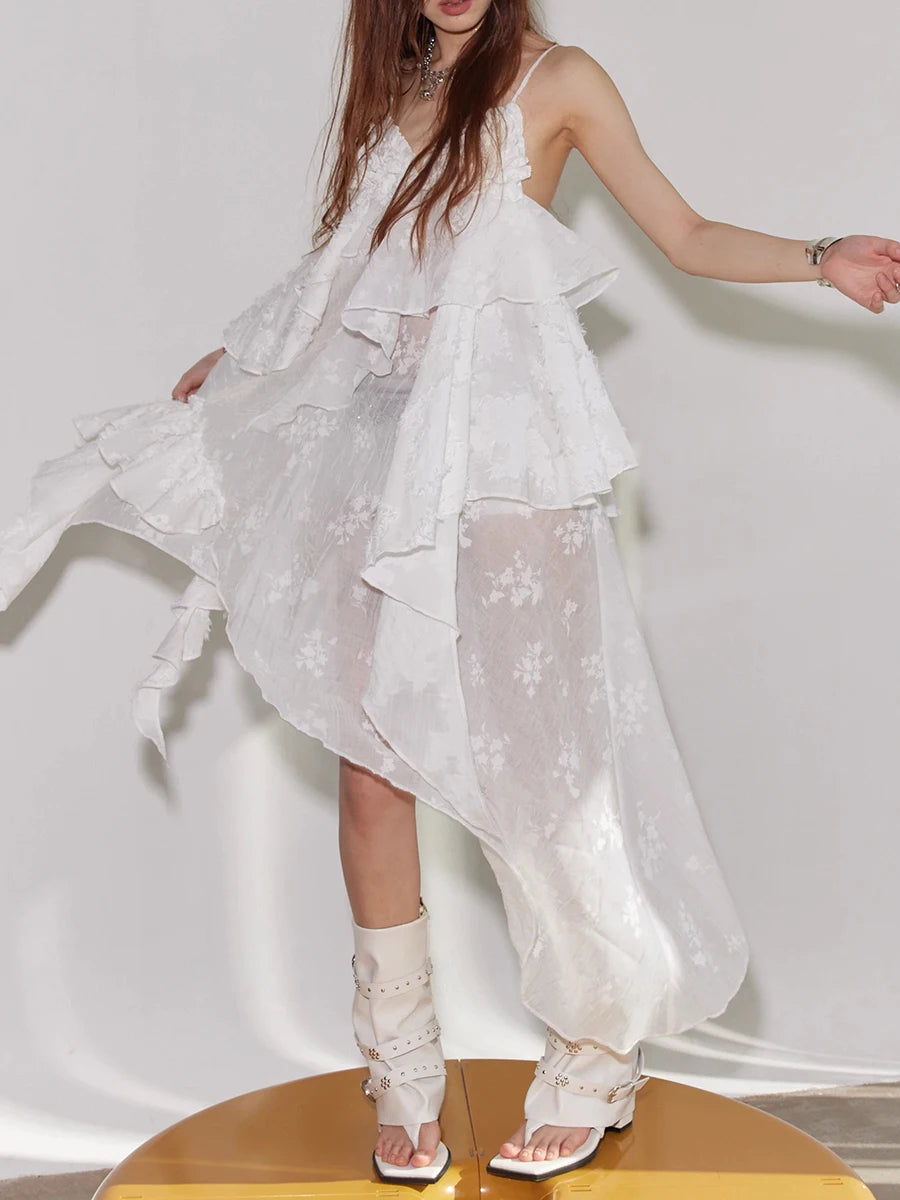 Elegant V Neck Sleeveless High Waist Temperament Minimalist Dress