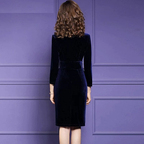 Elegant Velvet High Quality Vintage Party Dress